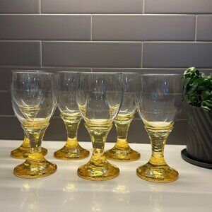 Fire Light Glass Wine Goblets